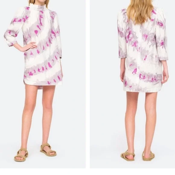 Sea New York Women's Tamara Dress S Tie Dye 100%Cotton - Picture 16 of 16